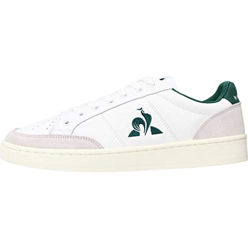 Le Coq Sportif Court Net, Zapatillas Unisex Adulto, Optical White/Evergreen, 42 EU