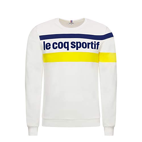 Le Coq Sportif ESS Saison Crew Sweat N°1 M D Sudadera, Hombre, n.o.w/Blue Depths/EMP.Yellow, S