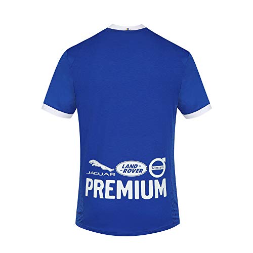 Le Coq Sportif ESTAC Maillot Match Dom SS Mu Camiseta de Manga Corta, Hombre, Bleu carmuset, XS
