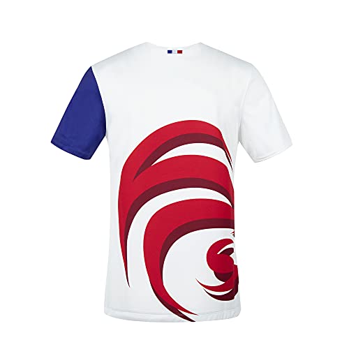 Le Coq Sportif FFR Maillot 7 Replica M Camiseta de Manga Corta, Hombre, New Optical White, XL