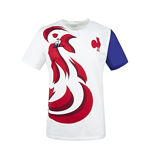 Le Coq Sportif FFR Maillot 7 Replica M Camiseta de Manga Corta, Hombre, New Optical White, XL