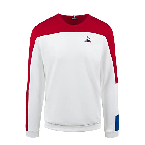 Le Coq Sportif Tri Crew Sweat N°1 M New Sudadera, Hombre, Pur Rouge