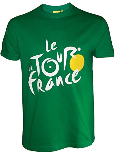 Le Tour de France - Camiseta oficial del Tour de Francia, talla de adulto, para hombre, Le Tour de France, color verde, tamaño medium