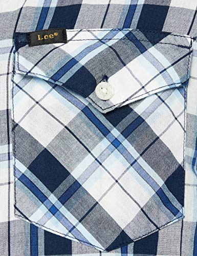 Lee Camiseta Normal Camisa, Azul Marino, L para Hombre