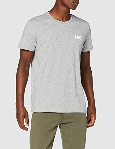 Lee Paquete de 2 Unidades Camiseta, Negro/Gris, XL para Hombre