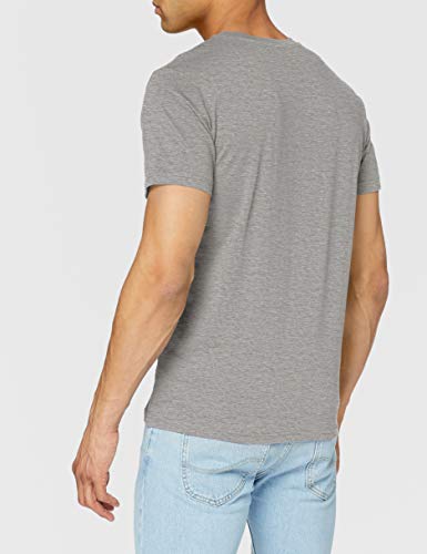 Lee Té de Bolsillo Camiseta, Grey Mele, S para Hombre