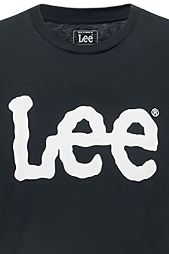 Lee Wobbly Logo Tee, Camiseta, Hombre, Negro (Black), XX-Large