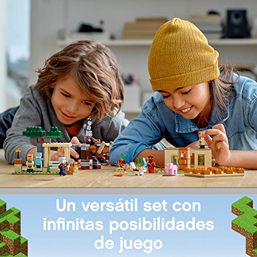 LEGO 21160 Minecraft La Invasión de los Illager, Juguete de Construcción para Niños 8 años Basado en el Videojuego