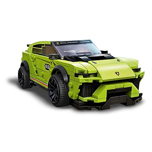 LEGO 76899 Speed Champions Lamborghini Urus ST-X & Lamborghini Huracán Super Trofeo EVO ,Maqueta de Coche de Carreras de Juguete