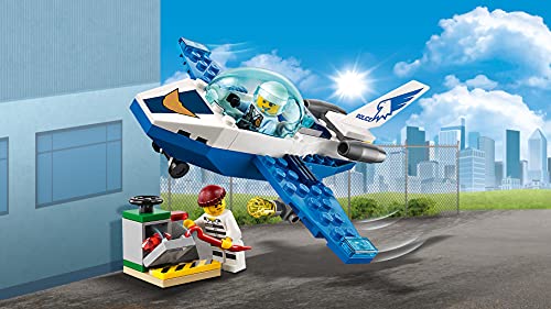 LEGO City Police - Policía Aérea: Jet Patrulla, Set de Construcción Creativo de Avión de Juguete para Recrear Aventuras (60206)