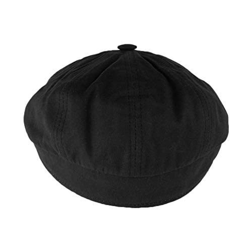 Léon Montane Gorra Gavroche de algodón y aceite negro Wax Creation francesa – Unisex Negro 61