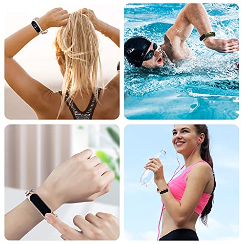 LETEASE Correas para Xiaomi Mi Band 4 Mi Band 3, Pulsera Reloj Silicona Banda Compatible con Xiaomi Mi Band 4 Band 3, Personalizados Correa de Pulsera Repuesto para Xiaomi Smart Band 4 3 (3 Piezas)