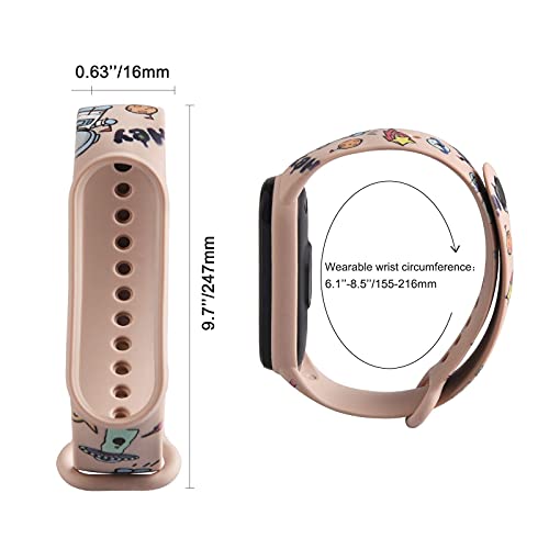 LETEASE Correas para Xiaomi Mi Band 5 / Mi Band 6 / Amazfit Band 5, Pulsera Reloj Silicona Banda Compatible con Xiaomi Mi Band 5, Personalizados Correa de Pulsera para Xiaomi Smart Band 5 (3 Piezas)