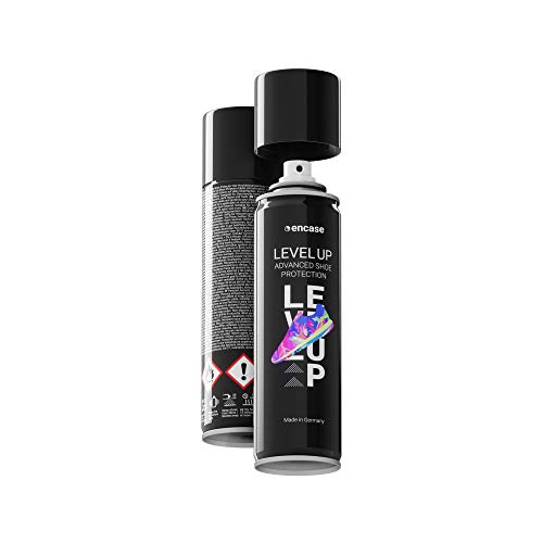 LEVEL UP Shoe Protection | Sneaker Spray de impregnación| Zapatos Protect Spray | Water Repellent | Dirt Blocker 250ml | Repelente contra el agua y la suciedad | Todos los materiales