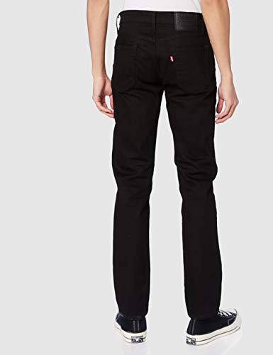 Levi's 511 Slim Fit Vaqueros, Negro (Nightshine X), 33W / 32L para Hombre