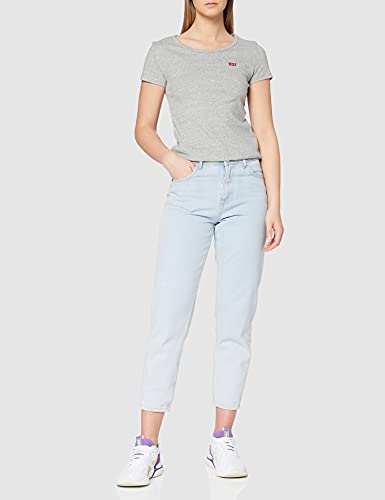 Levi's Camiseta, Multicolor (2 Pack tee White +/Smokestack Htr 0005), Medium para Mujer