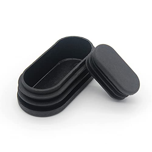 LEZED Tapones Ovalados para Tuberías Tapas de Plástico para Tubos Deslizantes de Plástico para Tubos Ovalados para Pies de Mesa Sillas Muebles 20 Piezas (15x30mm)