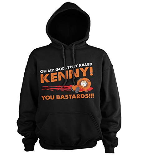 Licenciado Oficialmente South Park - They Killed Kenny! Sudaderas con Capucha (Negro), M