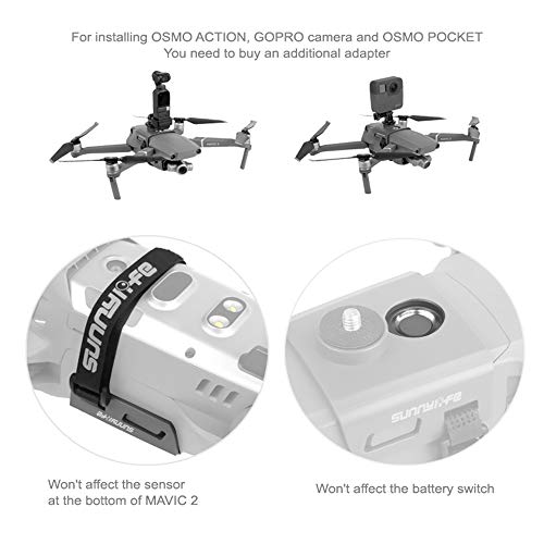 Linghuang Soporte de luz para cámara de dron DJI Mavic 2 OSMO Pocket/Action GOPRO Insta360