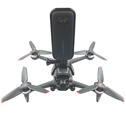 Linguhang - Soporte de extensión superior para DJI FPV Combo Drone Accesorios para GoPro Hero 9 8 7 6 Black DJI Osmo Action Insta360 One X Panorama Action Cámara