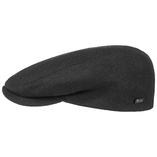 LIPODO Gorra Gatsby Sport Negro 49 cm | Gorra de Corte Plano para Mujeres y Hombres | Gorra Tipo Boina | Gorra Deportiva para Entretiempo e Invierno