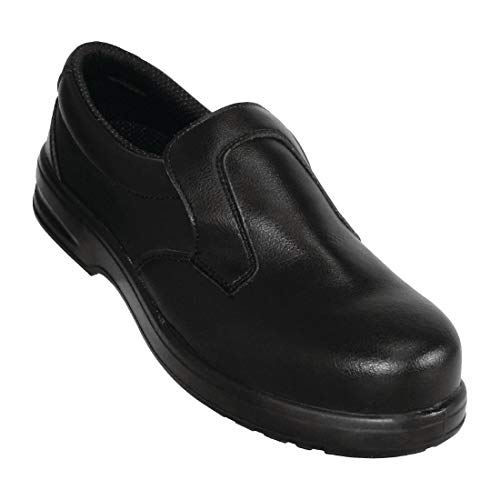 Lites Safety Footwear A845-42 Slip On, Negro