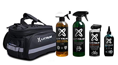 Littium Pack Cuidado y Limpieza con Bolsa de Parrilla Universal parrila, Adultos Unisex, Negro, Estandar