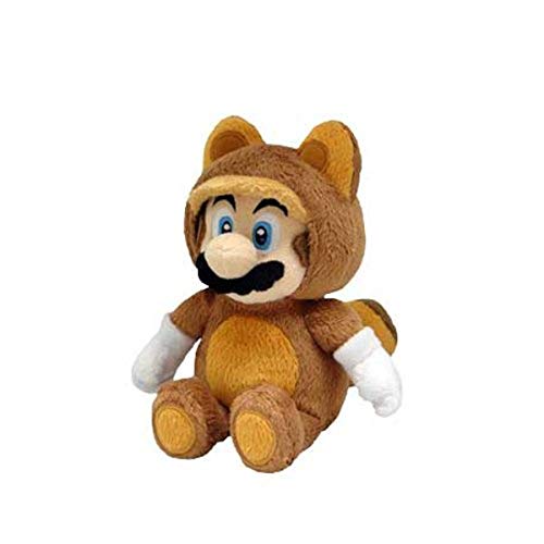 Little Buddy Oficial Super Mario Peluche Mapache Tanooki Mario, 22,86 cm