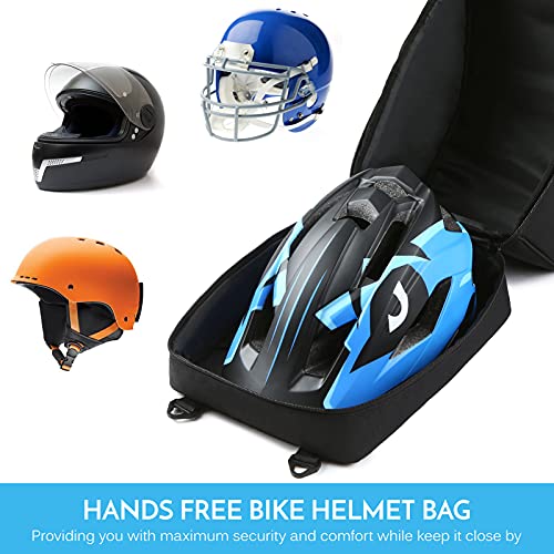 Lixada Bolsa para Casco de Bicicleta,Bolsa de Transporte para Casco de Motocicleta,Caja de Almacenamiento para Casco de Bicicleta,Tipo Cremallera