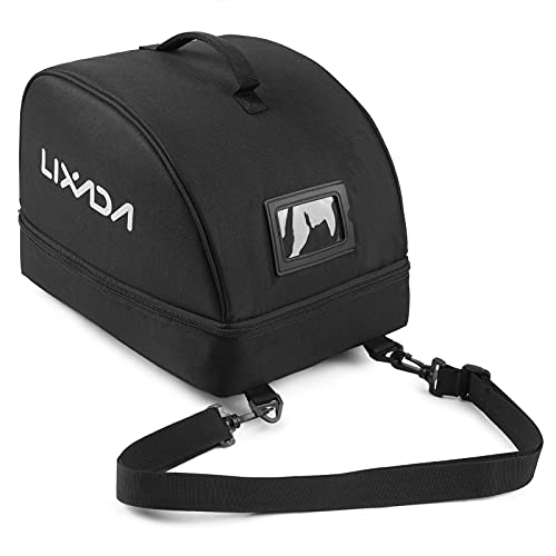 Lixada Bolsa para Casco de Bicicleta,Bolsa de Transporte para Casco de Motocicleta,Caja de Almacenamiento para Casco de Bicicleta,Tipo Cremallera