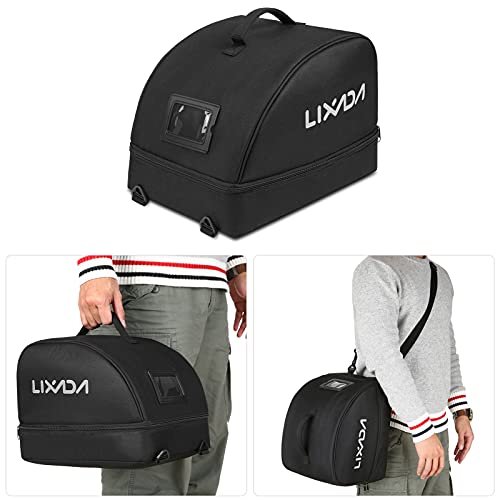 Lixada Bolsa para Casco de Bicicleta,Bolsa de Transporte para Casco de Motocicleta,Caja de Almacenamiento para Casco de Bicicleta,Tipo Cremallera