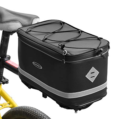 Lixada Bolsa Trasera para Bicicleta Impermeable 7/12L con Funda Impermeable para Lluvia Maletero para Bicicleta