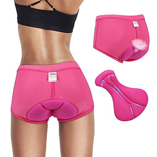 Lixada Ciclismo Ropa Interior Pantalones Cortos Deportivos de Las Mujeres Gel 3D Acolchada para Ciclismo al Aire Libre