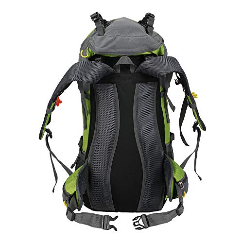 Lixada Mochila de Senderismo 50L/60L con Cubierta Impermeable Mochila de Marcha Trekking Camping Deporte Al Aire Libre