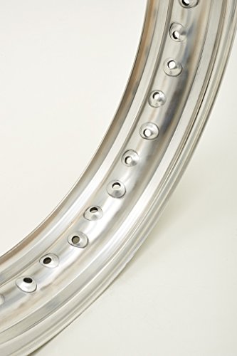 Llanta de aluminio con borde y perfil H para moto de época hasta años 70 Wheel Rim WM5 2,50 x 18 40 agujeros