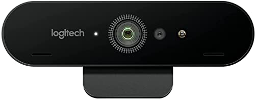 Logitech Brio Ultra HD Pro Webcam, Streaming Fluido 1080p/60fps, Campo Visual Ajusable, Zoom X5, Compatible Avec Skype, WebEx, Cisco Jabber, Zoom, Windows Hello, PC/Mac/Portátil/Chrome, Color Negro