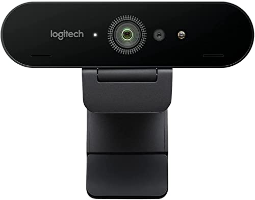 Logitech Brio Ultra HD Pro Webcam, Streaming Fluido 1080p/60fps, Campo Visual Ajusable, Zoom X5, Compatible Avec Skype, WebEx, Cisco Jabber, Zoom, Windows Hello, PC/Mac/Portátil/Chrome, Color Negro