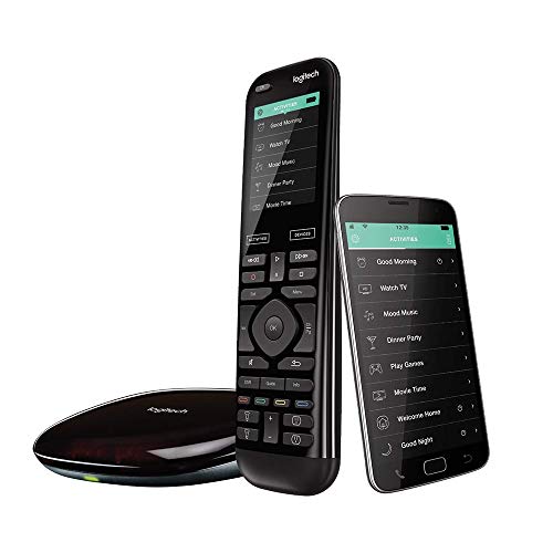 Logitech Harmony Elite Control Remoto a Distancia Universal, SKY, Apple TV, Roku, Sonos y Smart Home, Fácil Configuración, App y Hub, LG/Samsung/Sony/Hisense/Xbox/PS4, Negro