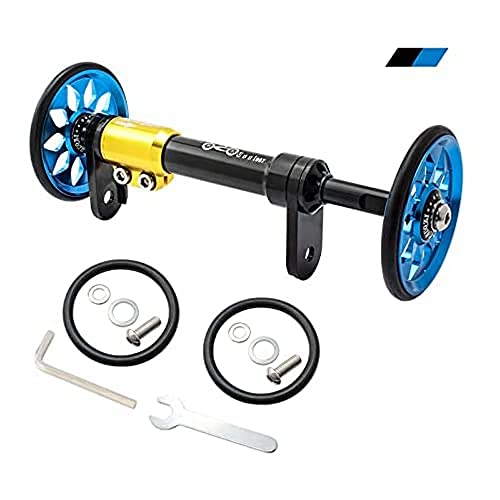 London Craftwork Extensor de rueda para brompton Eazy Wheels varilla de extensión negro/azul (extensor SOLAMENTE (no ruedas fáciles))