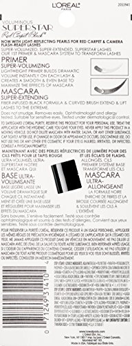 L'Oreal Paris Cosmetics Voluminous Superstar Red Carpet Mascara, Extra Black, 0.41 Fluid Ounce by L'Oreal Paris