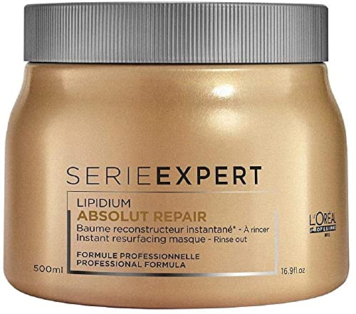 L'Oréal Professionnel | Experto en Serie | Mascarilla para el cabello Absolut Repair | Para cabello dañado, 500 ml