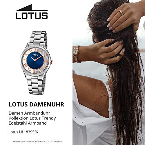 Lotus Reloj Mujer de Cuarzo analógico con Correa en Acero Inoxidable 18395/6