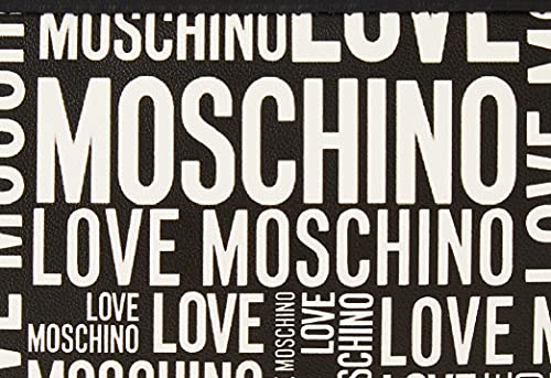Love Moschino Borsa a Spalla da Donna, Bolso de Hombro para Mujer, colección otoño-Invierno 2021, Negro, Talla única
