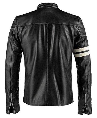 LP-FACON Driver San Francisco - Chaqueta de piel para motocicleta, color negro