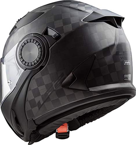 LS2 Casco de moto FF313 VORTEX MATT CARBON, Negro, XL (503131098XL)