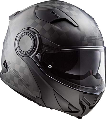 LS2 Casco de moto FF313 VORTEX MATT CARBON, Negro, XL (503131098XL)