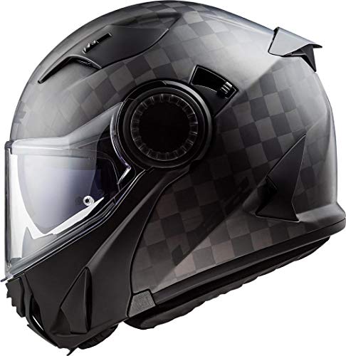 LS2 Casco de moto FF313 VORTEX MATT CARBON, Negro, XL (503131098XL)