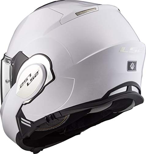 LS2, casco de moto modular VALIANT blanco, M