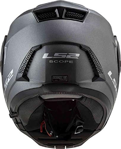 LS2, Casco modular de moto, Scope nardo gris, L