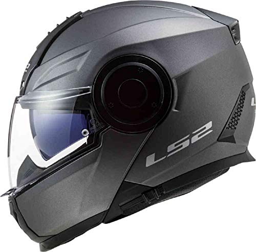 LS2, Casco modular de moto, Scope nardo gris, L